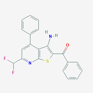 [3-Amino-6-(difluoromethyl)-4-phenylthieno[2,3-b]pyridin-2-yl](phenyl)methanone