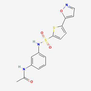 N-[3-({[5-(5-isoxazolyl)-2-thienyl]sulfonyl}amino)phenyl]acetamide