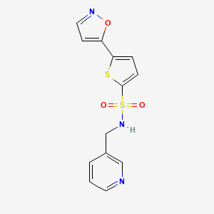 5-(5-isoxazolyl)-N-(3-pyridinylmethyl)-2-thiophenesulfonamide