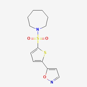 1-{[5-(1,2-Oxazol-5-yl)thiophen-2-yl]sulfonyl}azepane