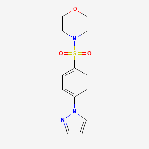 4-{[4-(1H-pyrazol-1-yl)phenyl]sulfonyl}morpholine