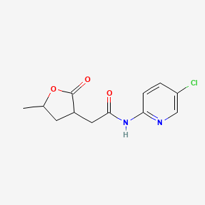 N-(5-chloro-2-pyridinyl)-2-(5-methyl-2-oxotetrahydro-3-furanyl)acetamide