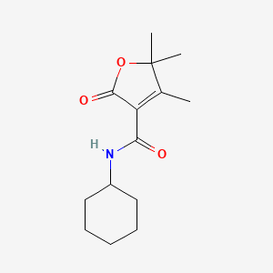 N-cyclohexyl-4,5,5-trimethyl-2-oxo-2,5-dihydro-3-furancarboxamide