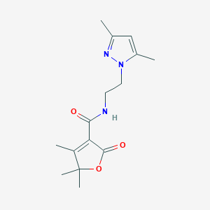 N-[2-(3,5-dimethyl-1H-pyrazol-1-yl)ethyl]-4,5,5-trimethyl-2-oxo-2,5-dihydro-3-furancarboxamide