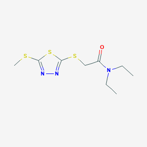 N,N-diethyl-2-{[5-(methylthio)-1,3,4-thiadiazol-2-yl]thio}acetamide