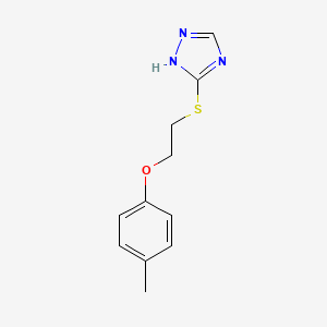 3-{[2-(4-methylphenoxy)ethyl]thio}-1H-1,2,4-triazole