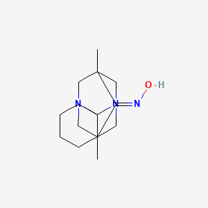 5',7'-dimethyl-1',3'-diazaspiro[cyclohexane-1,2'-tricyclo[3.3.1.1~3,7~]decan]-6'-one oxime