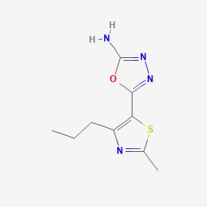 5-(2-methyl-4-propyl-1,3-thiazol-5-yl)-1,3,4-oxadiazol-2-amine