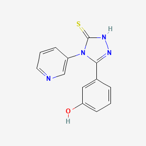 3-[5-mercapto-4-(3-pyridinyl)-4H-1,2,4-triazol-3-yl]phenol