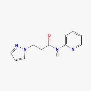 3-(1H-pyrazol-1-yl)-N-2-pyridinylpropanamide