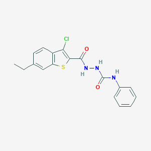 2-[(3-chloro-6-ethyl-1-benzothien-2-yl)carbonyl]-N-phenylhydrazinecarboxamide