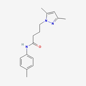 4-(3,5-dimethylpyrazol-1-yl)-N-(4-methylphenyl)butanamide