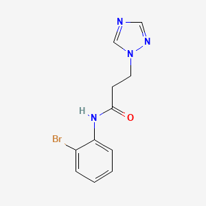 N-(2-bromophenyl)-3-(1H-1,2,4-triazol-1-yl)propanamide