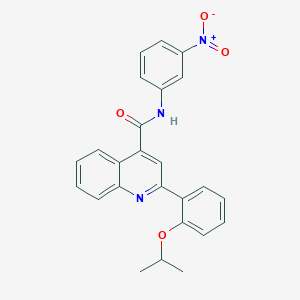 N-{3-nitrophenyl}-2-(2-isopropoxyphenyl)-4-quinolinecarboxamide