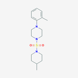 1-(2-methylphenyl)-4-[(4-methyl-1-piperidinyl)sulfonyl]piperazine