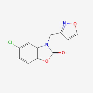 molecular formula C11H7ClN2O3 B4454434 5-chloro-3-(3-isoxazolylmethyl)-1,3-benzoxazol-2(3H)-one 