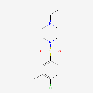 1-[(4-chloro-3-methylphenyl)sulfonyl]-4-ethylpiperazine