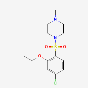 molecular formula C13H19ClN2O3S B4454454 1-[(4-chloro-2-ethoxyphenyl)sulfonyl]-4-methylpiperazine 