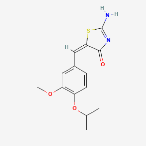 2-imino-5-(4-isopropoxy-3-methoxybenzylidene)-1,3-thiazolidin-4-one