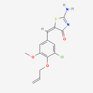 5-[4-(allyloxy)-3-chloro-5-methoxybenzylidene]-2-imino-1,3-thiazolidin-4-one