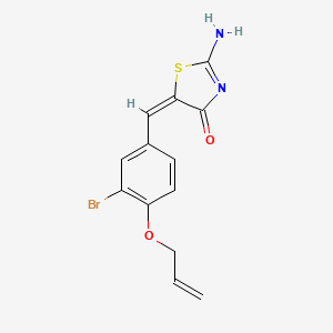 5-[4-(allyloxy)-3-bromobenzylidene]-2-imino-1,3-thiazolidin-4-one