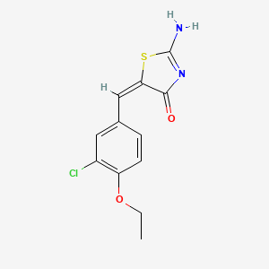 5-(3-chloro-4-ethoxybenzylidene)-2-imino-1,3-thiazolidin-4-one