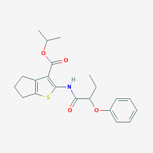 isopropyl 2-[(2-phenoxybutanoyl)amino]-5,6-dihydro-4H-cyclopenta[b]thiophene-3-carboxylate
