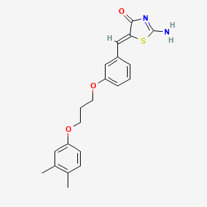 5-{3-[3-(3,4-dimethylphenoxy)propoxy]benzylidene}-2-imino-1,3-thiazolidin-4-one