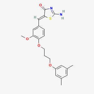 5-{4-[3-(3,5-dimethylphenoxy)propoxy]-3-methoxybenzylidene}-2-imino-1,3-thiazolidin-4-one