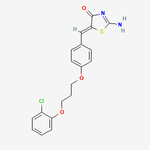 5-{4-[3-(2-chlorophenoxy)propoxy]benzylidene}-2-imino-1,3-thiazolidin-4-one