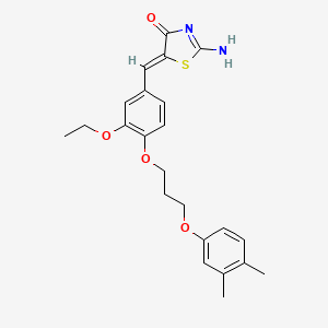 5-{4-[3-(3,4-dimethylphenoxy)propoxy]-3-ethoxybenzylidene}-2-imino-1,3-thiazolidin-4-one