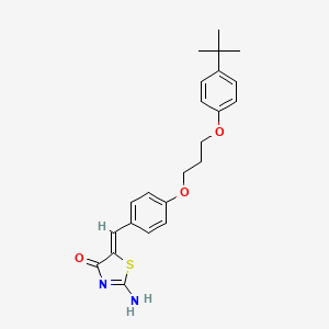 5-{4-[3-(4-tert-butylphenoxy)propoxy]benzylidene}-2-imino-1,3-thiazolidin-4-one