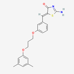 5-{3-[3-(3,5-dimethylphenoxy)propoxy]benzylidene}-2-imino-1,3-thiazolidin-4-one