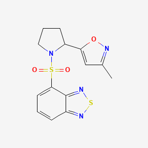 4-{[2-(3-methyl-5-isoxazolyl)-1-pyrrolidinyl]sulfonyl}-2,1,3-benzothiadiazole