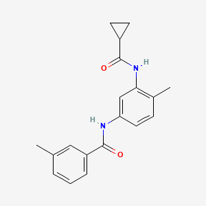 N-{3-[(cyclopropylcarbonyl)amino]-4-methylphenyl}-3-methylbenzamide