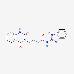 N-(1H-benzimidazol-2-yl)-4-(2-hydroxy-4-oxoquinazolin-3(4H)-yl)butanamide