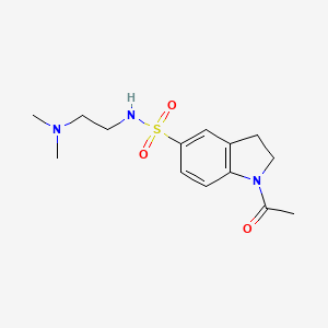 molecular formula C14H21N3O3S B4454758 1-acetyl-N-[2-(dimethylamino)ethyl]-5-indolinesulfonamide 