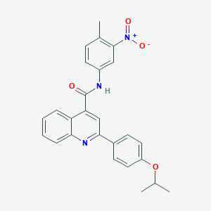 N-{3-nitro-4-methylphenyl}-2-(4-isopropoxyphenyl)-4-quinolinecarboxamide