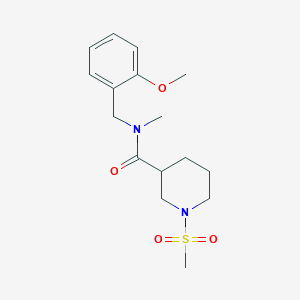 N-(2-methoxybenzyl)-N-methyl-1-(methylsulfonyl)-3-piperidinecarboxamide