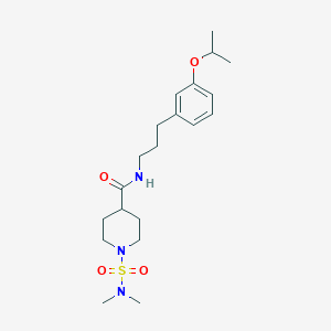 1-[(dimethylamino)sulfonyl]-N-[3-(3-isopropoxyphenyl)propyl]-4-piperidinecarboxamide