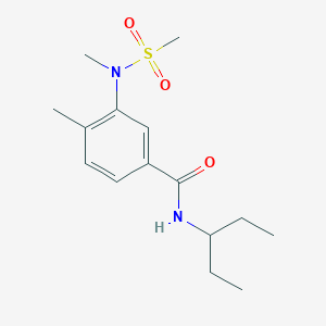 N-(1-ethylpropyl)-4-methyl-3-[methyl(methylsulfonyl)amino]benzamide