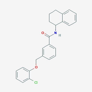 molecular formula C24H22ClNO2 B445483 3-[(2-chlorophenoxy)methyl]-N-(1,2,3,4-tetrahydronaphthalen-1-yl)benzamide 