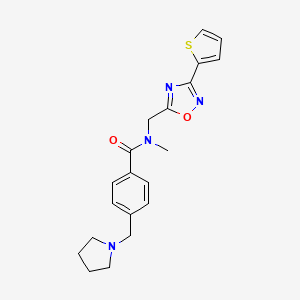 N-methyl-4-(1-pyrrolidinylmethyl)-N-{[3-(2-thienyl)-1,2,4-oxadiazol-5-yl]methyl}benzamide