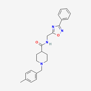 1-(4-methylbenzyl)-N-[(3-phenyl-1,2,4-oxadiazol-5-yl)methyl]-4-piperidinecarboxamide