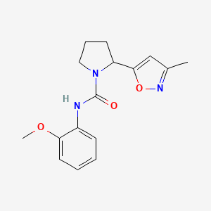 N-(2-methoxyphenyl)-2-(3-methyl-5-isoxazolyl)-1-pyrrolidinecarboxamide