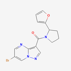 6-bromo-3-{[2-(2-furyl)-1-pyrrolidinyl]carbonyl}pyrazolo[1,5-a]pyrimidine