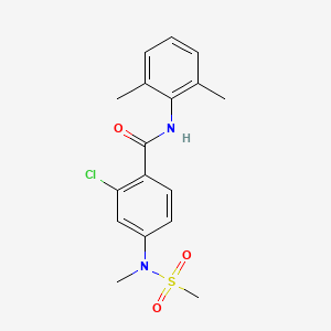 2-chloro-N-(2,6-dimethylphenyl)-4-[methyl(methylsulfonyl)amino]benzamide