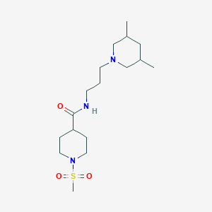 N-[3-(3,5-dimethyl-1-piperidinyl)propyl]-1-(methylsulfonyl)-4-piperidinecarboxamide