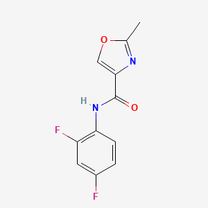 molecular formula C11H8F2N2O2 B4454931 N-(2,4-difluorophenyl)-2-methyl-1,3-oxazole-4-carboxamide 