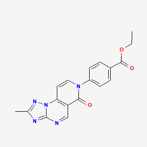 ethyl 4-(2-methyl-6-oxopyrido[3,4-e][1,2,4]triazolo[1,5-a]pyrimidin-7(6H)-yl)benzoate